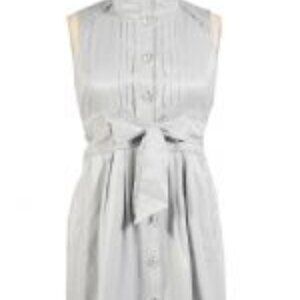 Silver shimmer corset dress. Perfect for brunch!